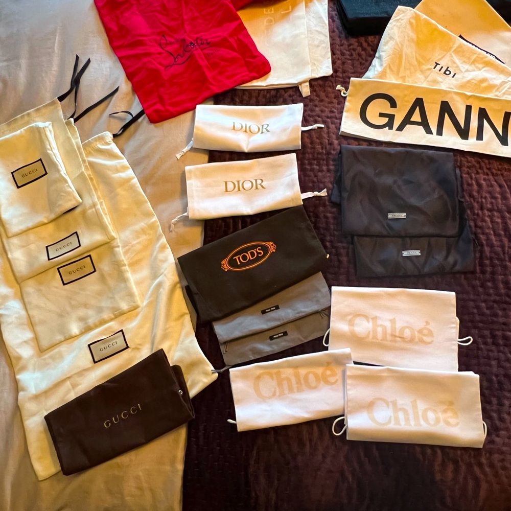 Designer shoe bags (sold as a set) 👠👡🥿